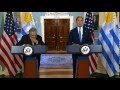 Secretary Kerry Delivers Remarks With Uruguayan President Mujica