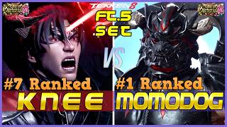 T8 FT5 ▰ KNEE (#7 Ranked Devil Jin) Vs MOMODOG (#1 Ranked Devil Jin) ▰ Tekken 8 High Level Gameplay