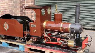 7 1/4 inch gauge Romulus 0-4-0 + tender, stock code 6942