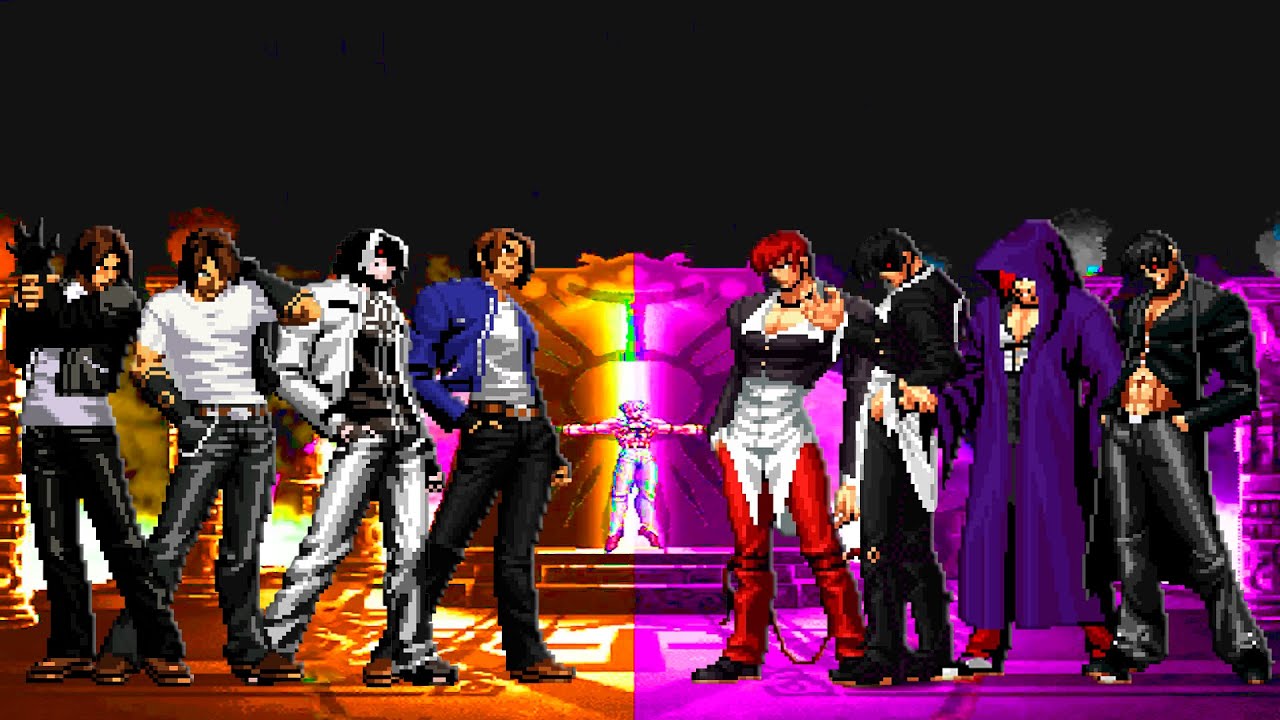 [KOF Mugen] Kyo Kusanagi Team vs Iori Yagami Team | Battle of Rivals ...