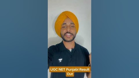 Big Update ! UGC NET Punjabi Result Out