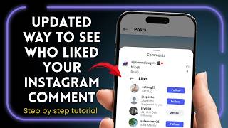 How to See who Liked Your Comment on Instagram 2026 | See who liked Your Instagram Comment