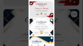 How to Create a Certificate in Canva for FREE 🎓 | Canva Tutorial #Shorts