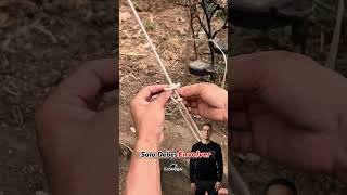 El Secreto para que tu Carpa NUNCA se Suelte: Nudo Ajustable Pro #Camping #Nudos #Survival