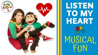 Listen to my Heart | Heart Song | Healthy Heart | Heart Beat | Exercise Song | Cheeky Monkey Club