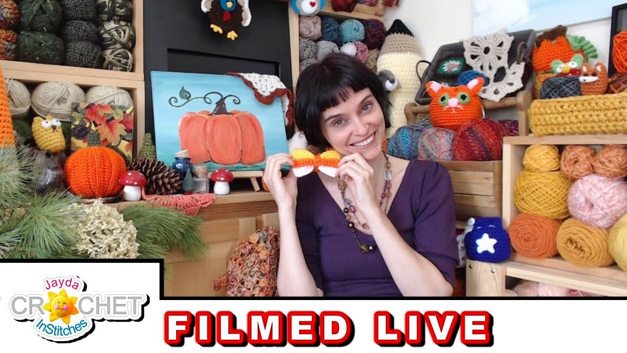 Halloween & Fall Crochet! - InStitches Family Crochet Party 51 - LIVE ...