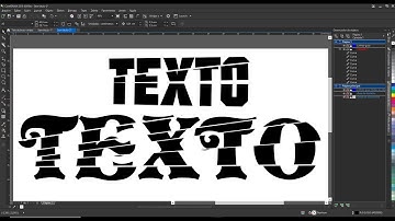 Efeito em Texto Corel Draw Tutorial  Broken Text Effect