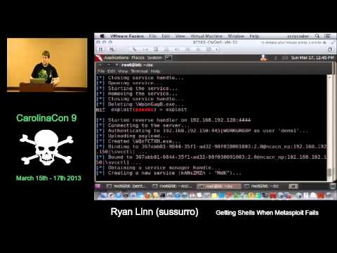 Getting Shells When Metasploit Fails - Ryan Linn - CarolinaCon9