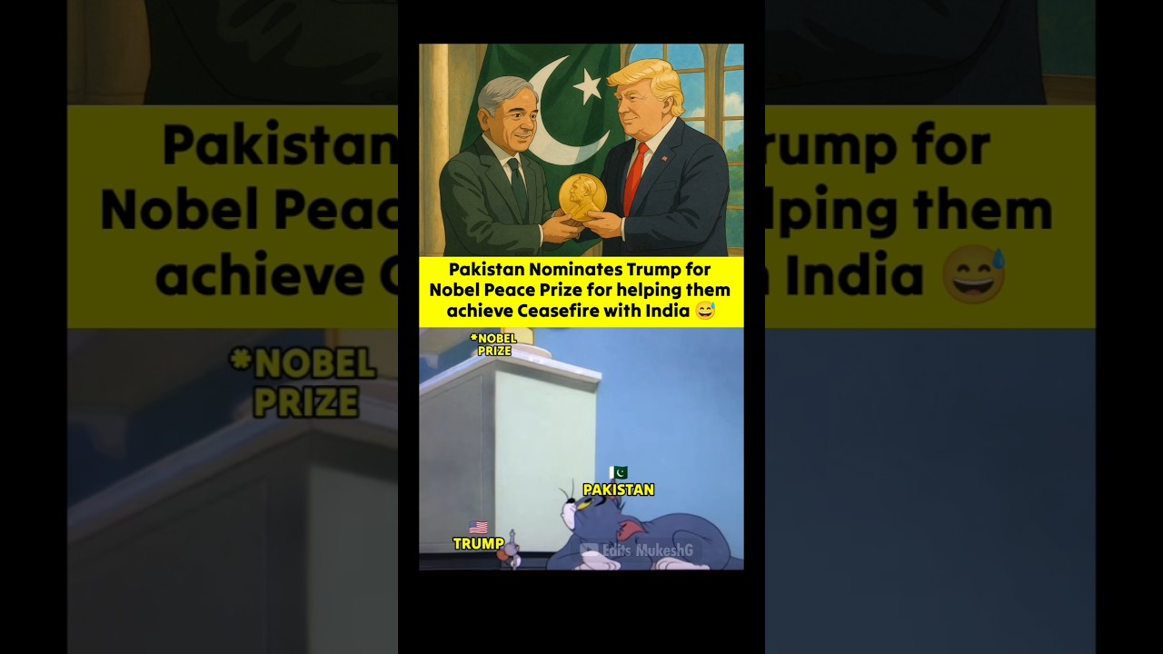 Nobel Prize for Donald Trump 😅 Tom and Jerry Version