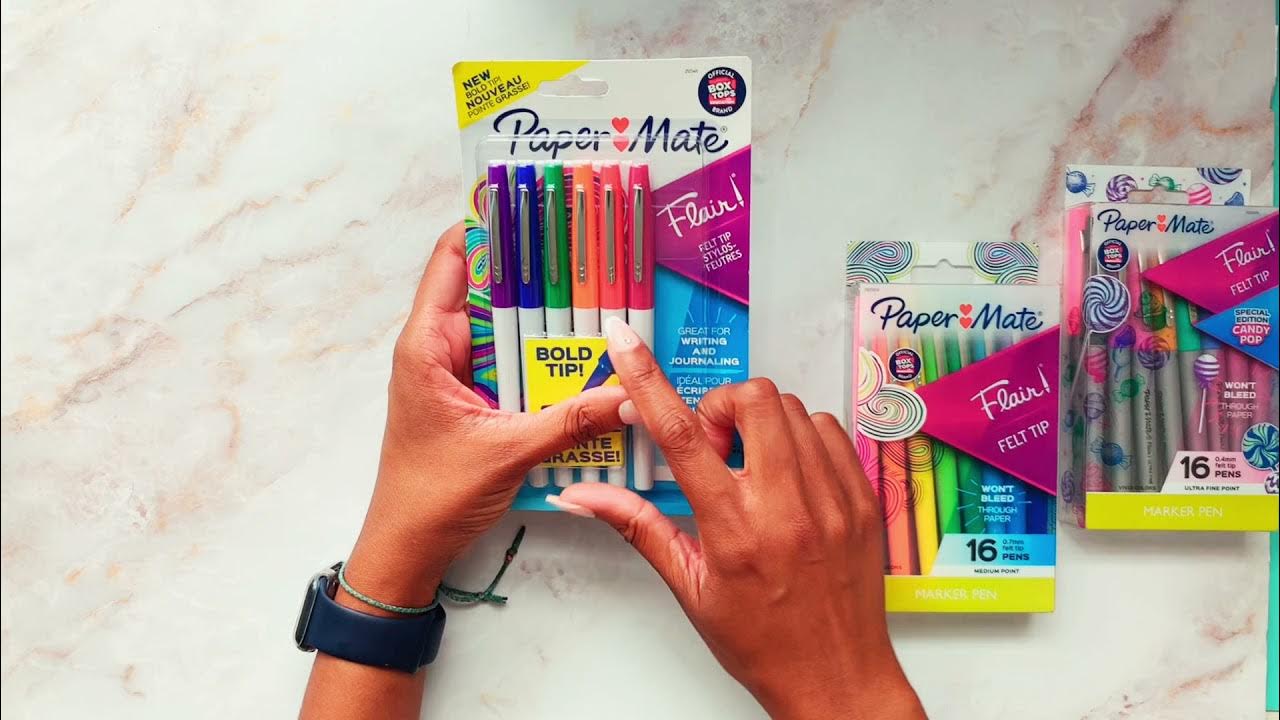 Do the new Bold Flair pens bleed through paper? YouTube