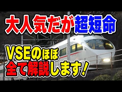 【寿命わずか18年強】大人気ロマンスカー「VSE」50000形って、どんな電車なの？ほぼすべて解説します！【小田急】