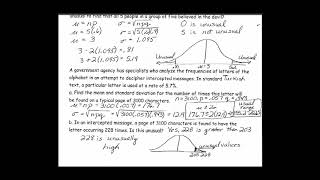 Bin Dist Mean Standard Deviation and Range Rule of Thumb