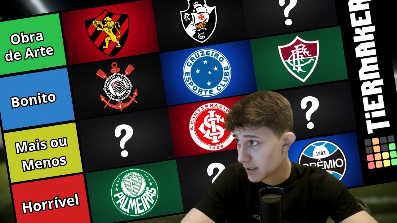 Qual é o Escudo Mais Bonito do Brasil? (Tier List de Escudos de Times Brasileiros)