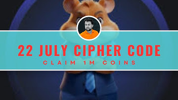 Hamster Kombat daily cipher code today 22 July, 2024 | Today