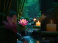 Relaxing blue water sounds music and beautiful bamboo water fountain view #pianorelaxing #relax