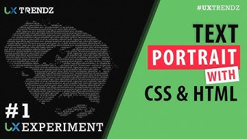 Text Portrait with Css and Html  |  Pure Css Tutorial  |  Html/CSS  [Ep #1]