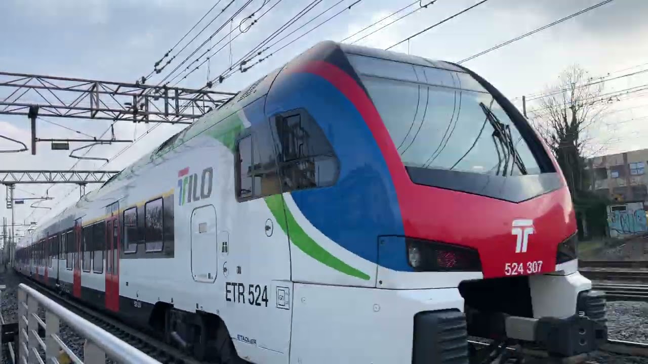 Treno Tilo con ETR 524 di Quarta serie. Locarno - Milano Centrale.