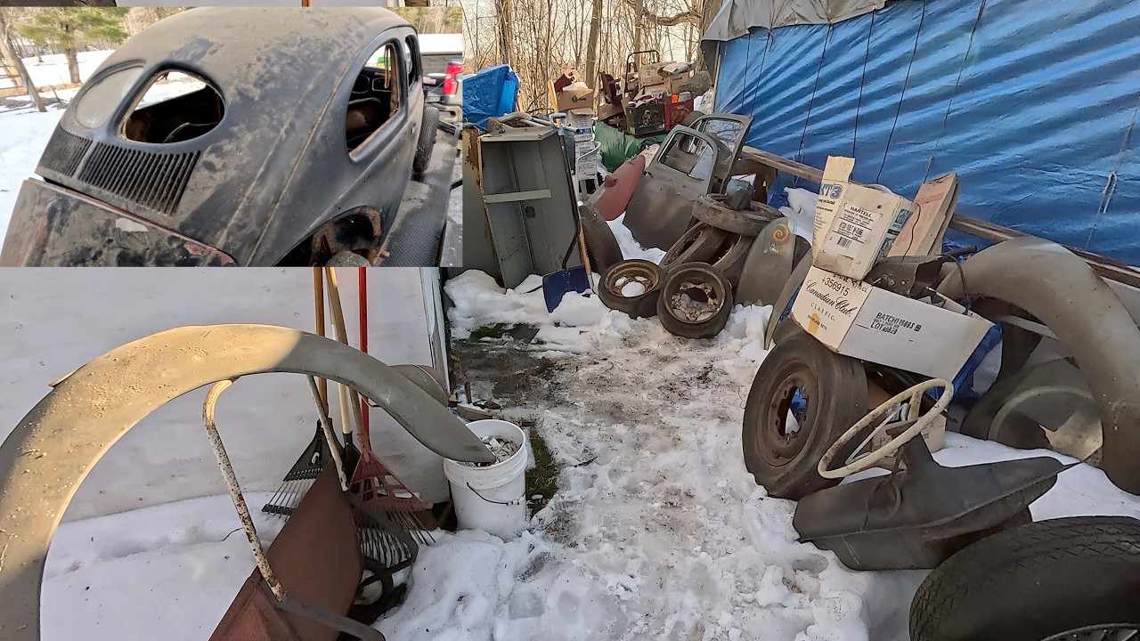 Rescuing a 50 Year Ultimate VW Parts Hoard! 51 Spilt Beetle