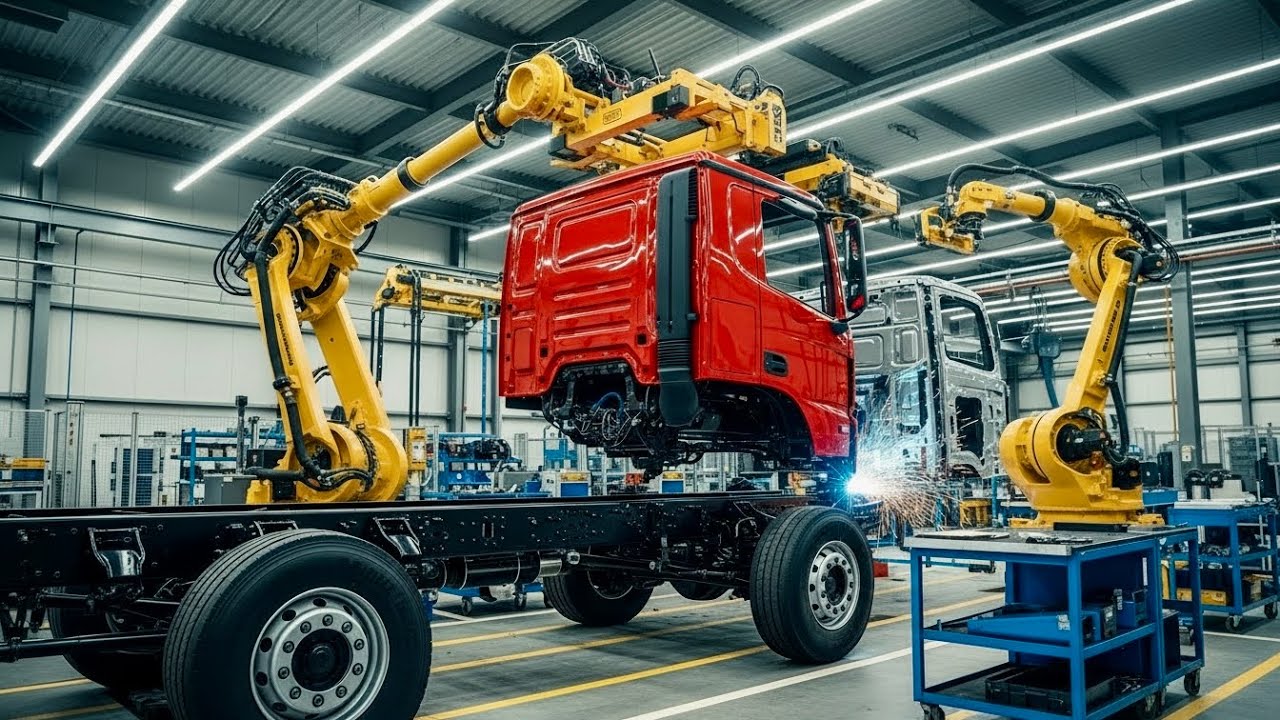 Inside the factory where heavy duty trucks are mad