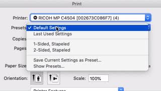 MacOS: Save Time! Create Custom Print Presets