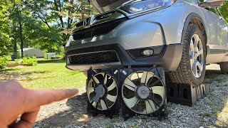2017 - 2022 Honda CRV AC condenser fan & cooling fan replacement