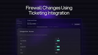 Kindo - Firewall Changes Using Ticketing Integration