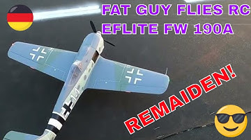 REMAIDEN OF THE E-FLITE FW 190A-GOT HER DIALED IN! BY FAT GUY FLIES RC