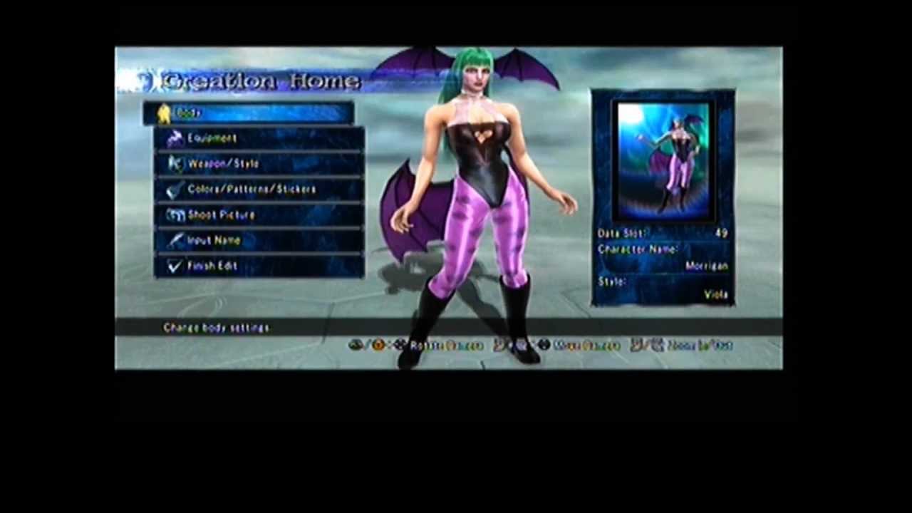 Soul Calibur 5 Creation - Morrigan - YouTube