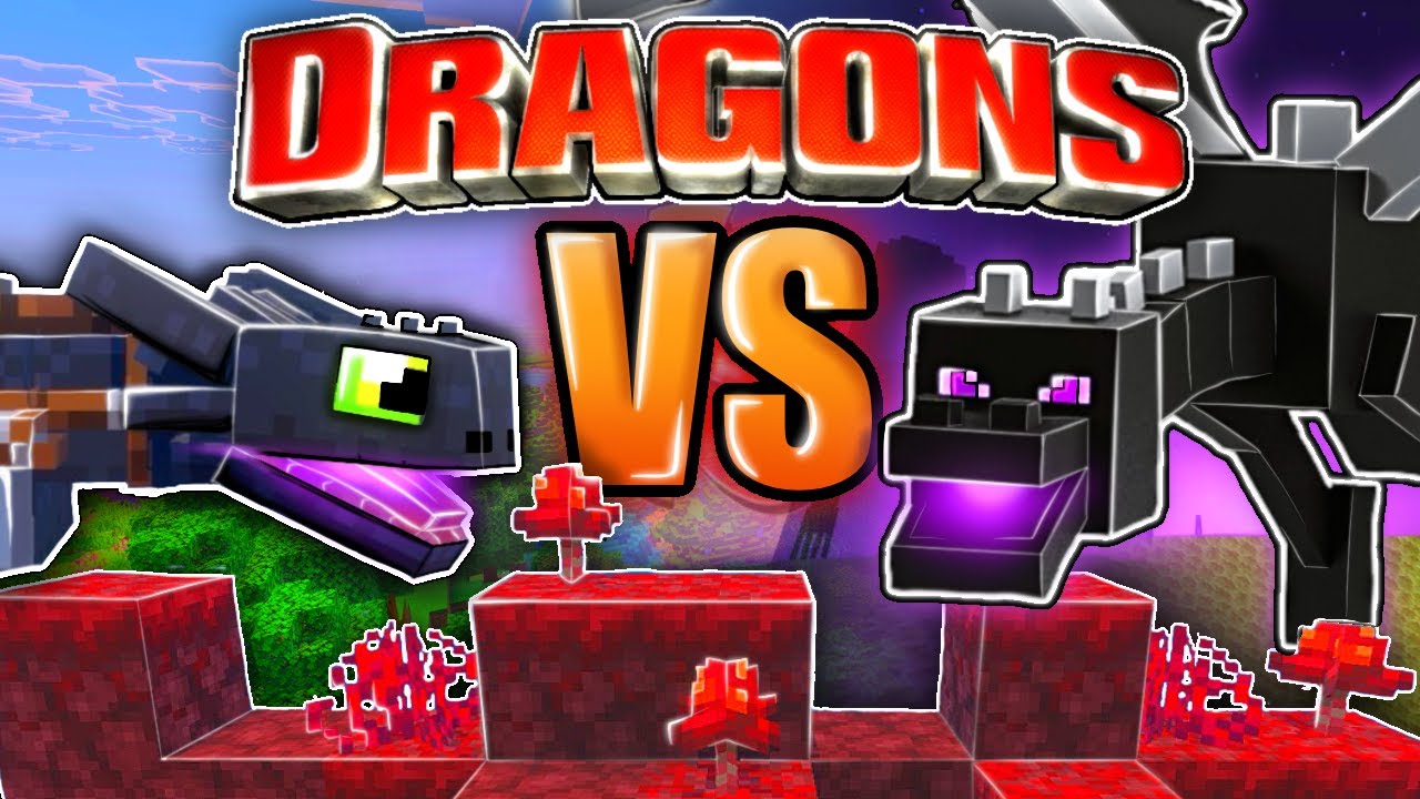 Minecraft Addon: Беззубик против Эндер-Дракона