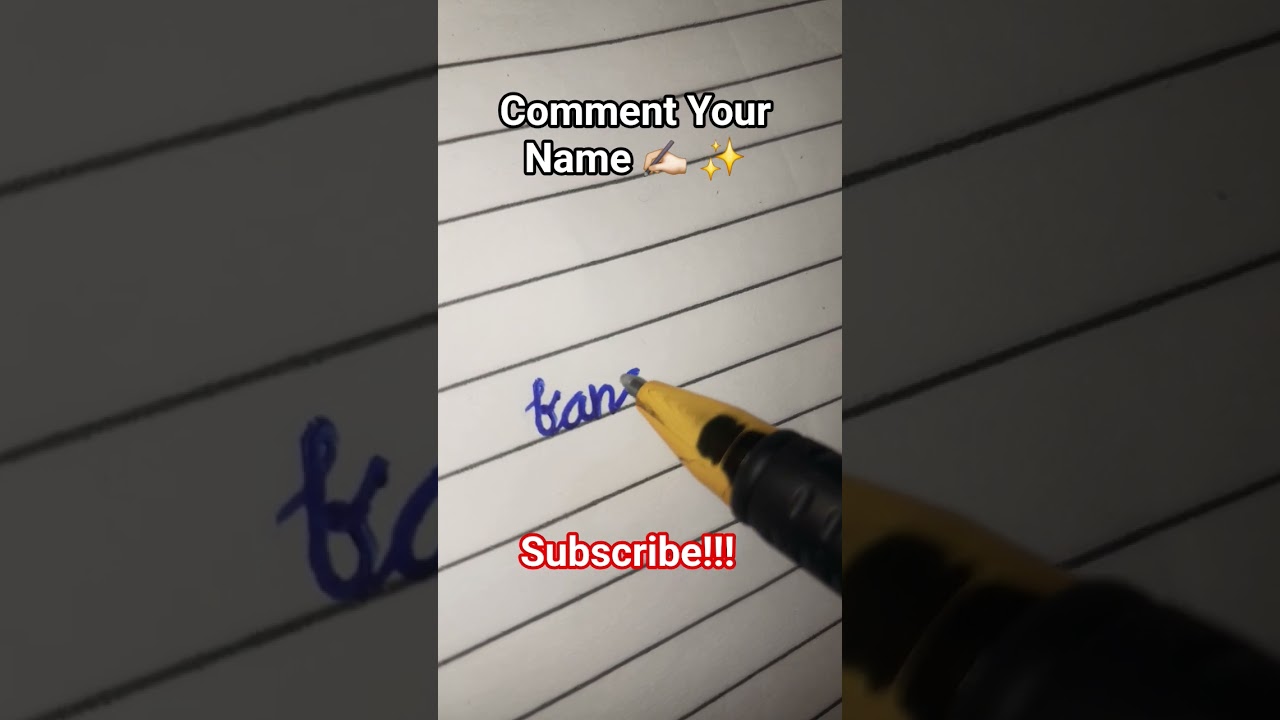 Comment Your Name ✍️🏻 ✨️ 
