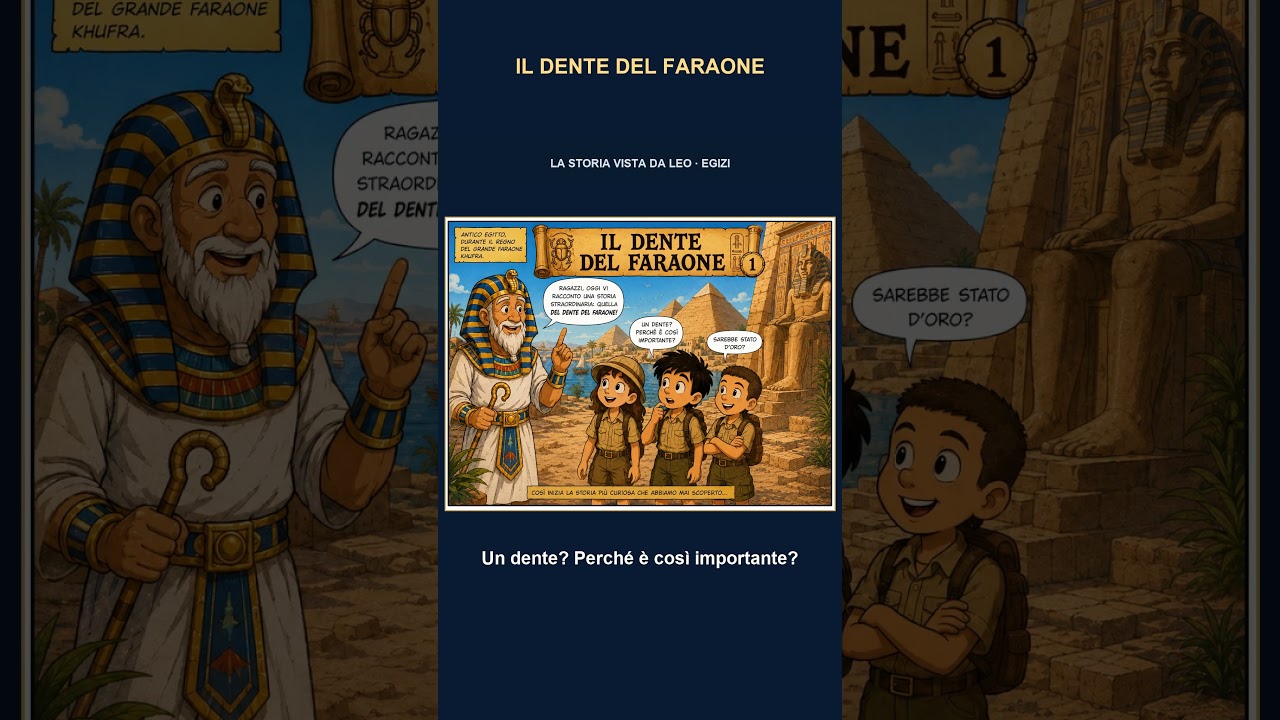 Il dente del faraone | Egizi | La storia vista da Leo #Shorts