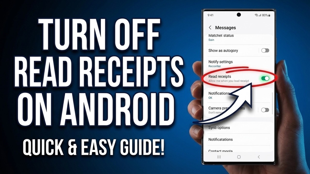 How to Turn Off Read Receipts on Android (2026 Google Messages Update
