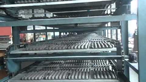 Paper egg plate making machine with multi-layer drying line
