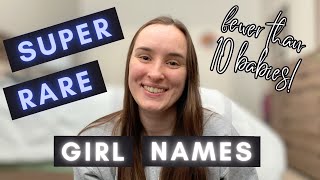 SUPER RARE Baby GIRL Names | BABY NAME HELP