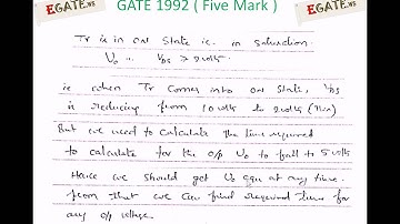 Problem on MOSFET (5 Mark) - GATE 1992 ECE (Electronic Devices) - www.egate.ws