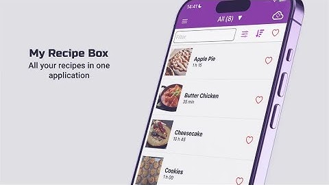 My Recipe Box App - Your cookbook