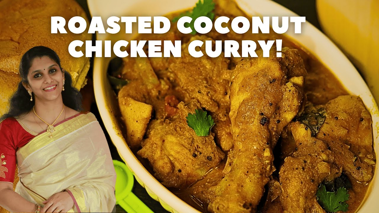 🍗🌴 Indulge in the rich flavors of Kerala Roasted Coconut Chicken Curry! 🌴🍗