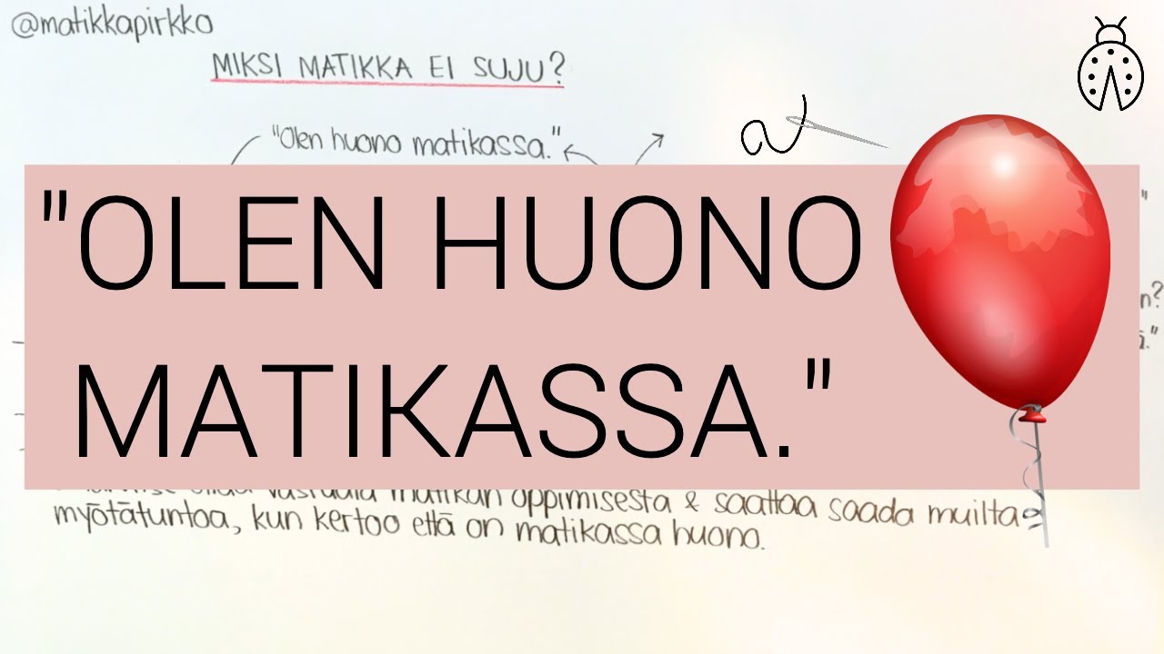 🎈Miten oppia matematiikkaa? 