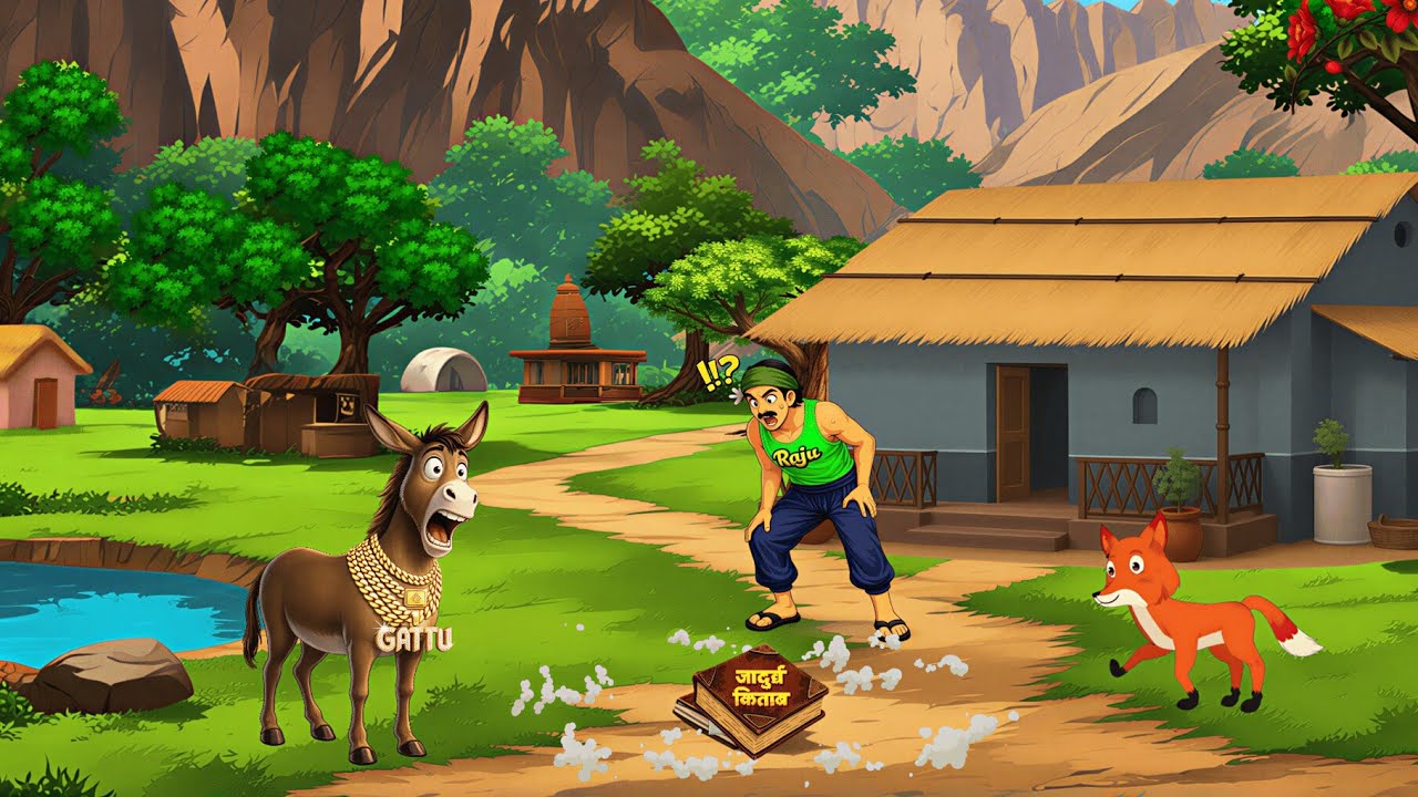 जादुई किताब और चतुर लोमडी  Hindi kahani Raju return hindi kahani 5 | Moral Stories in Hindi