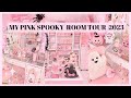 PINK AND SPOOKY ROOM TOUR 2023| I CAUGHT A GHOST ON CAMERA!