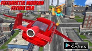 Futuristic flying Car Racing and Shooting screenshot 4