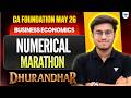 Economics Numerical Marathon 🔥 | CA Foundation May 2026 | Aditya Shivhare l Dhurandhar