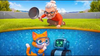 I Built An UNDERWATER BUNKER To HIDE From GRANNY! - I Am Cat VR