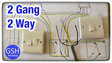 Wiring Diagram Using a 2 Gang Switch Converting it to 2 Way Switching Using 3 Plate Wiring Method