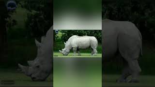 وحيد القرن الأبيض احد أضخم الحيوانات في العالم