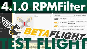 Betaflight4.1.0 RPMFilter test flight