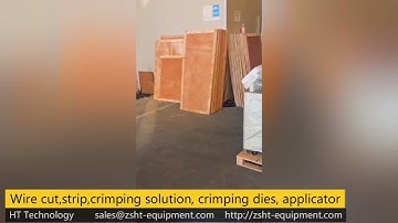 Fully Automatic Double head Terminal Crimping Machine #wireprocessing