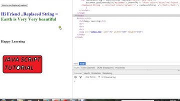 HOW TO REPLACE STRING IN JAVASCRIPT  DEMO