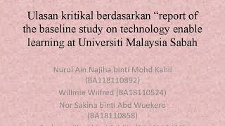 Ulasan Kritikal Kumpulan 15 Teknologi Maklumat (AK20103)