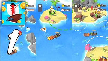 Pirate Idle Gameplay Walkthrough #1 (Android, IOS)